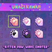 Load image into Gallery viewer, Kitty Paw Wave P2U Emotes