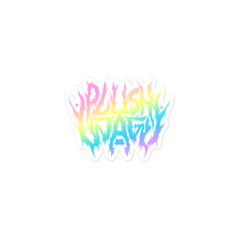 Rainbow Plushunagi Bubble-free sticker